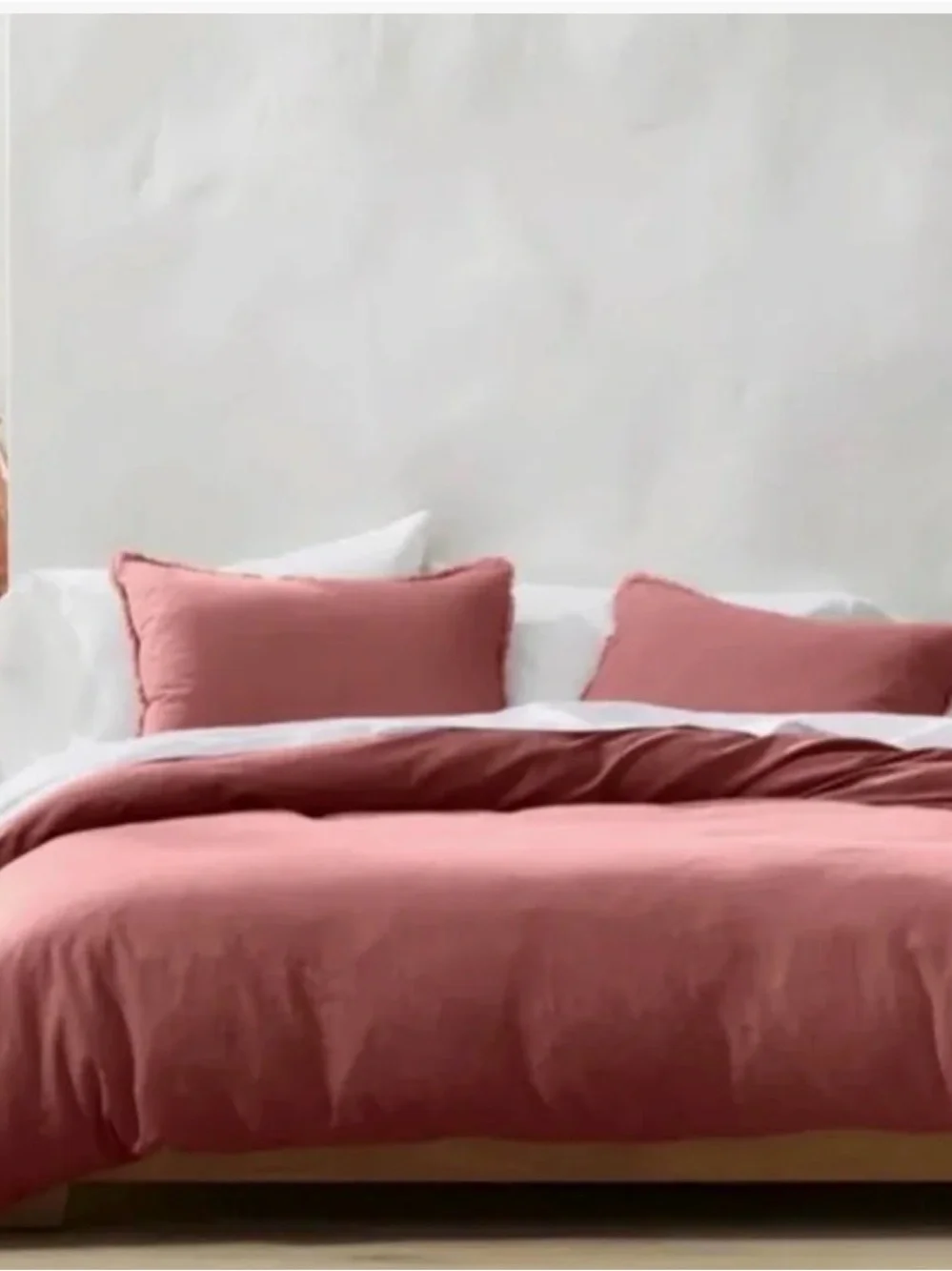 Casaluna King Heavyweight Linen Blend Duvet Set